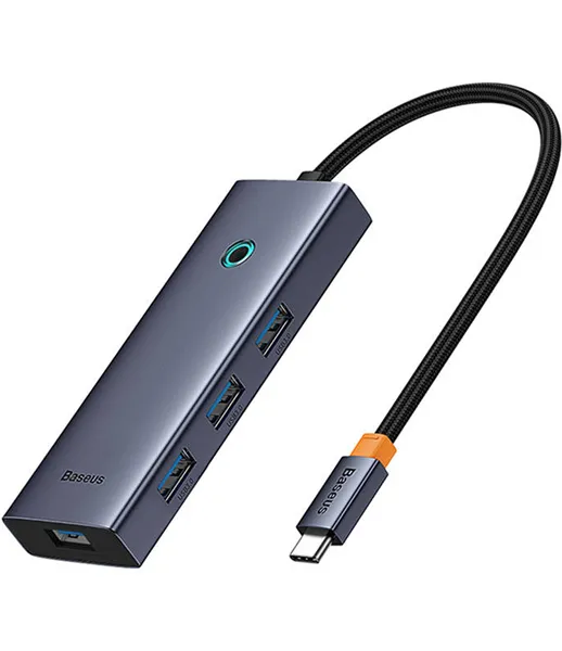 Baseus UltraJoy 5-σε-1 Docking Station USB-C — 4× USB 3.0 + HDMI 4K@30Hz