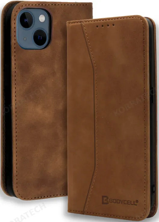 Bodycell Θήκη - Πορτοφόλι Apple iPhone 13 mini - Brown (5206015066917)