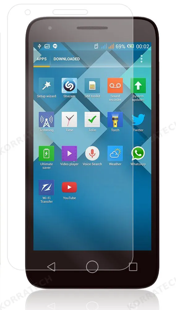 Αντιχαρακτικό Γυάλινο Screen Protector Alcatel Pixi 3 (4.5") - OEM (9521)