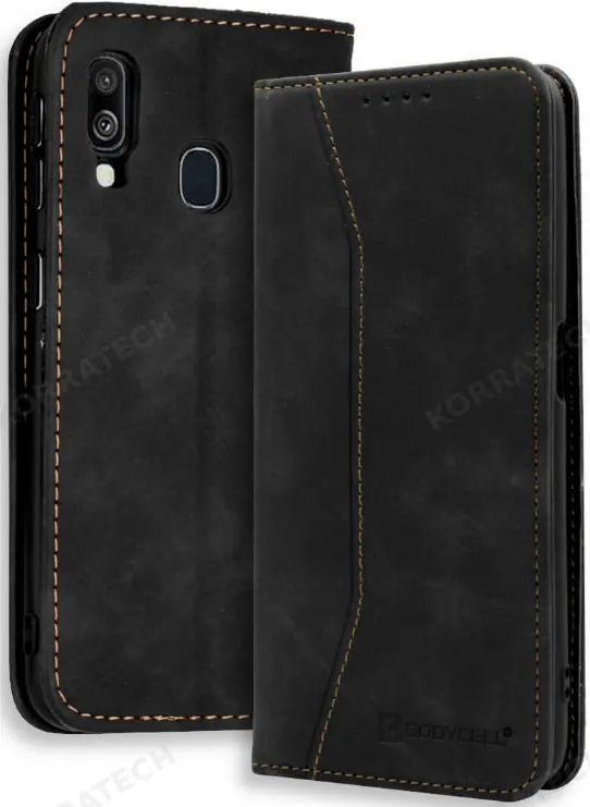 Bodycell Θήκη - Πορτοφόλι Samsung Galaxy A40 - Black (5206015058059)