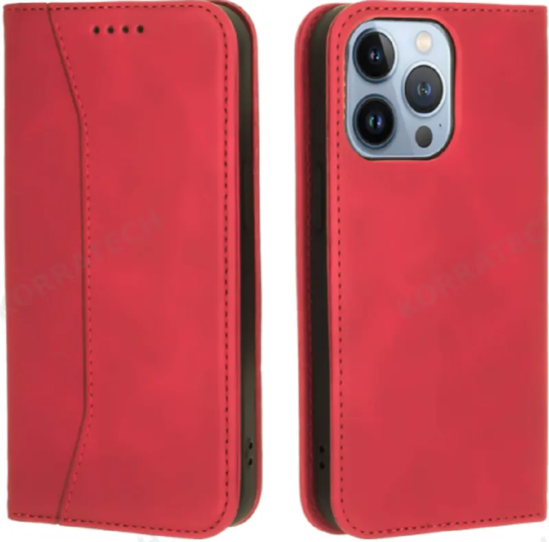Bodycell Θήκη - Πορτοφόλι Apple iPhone 13 Pro Max - Red (5206015067013)