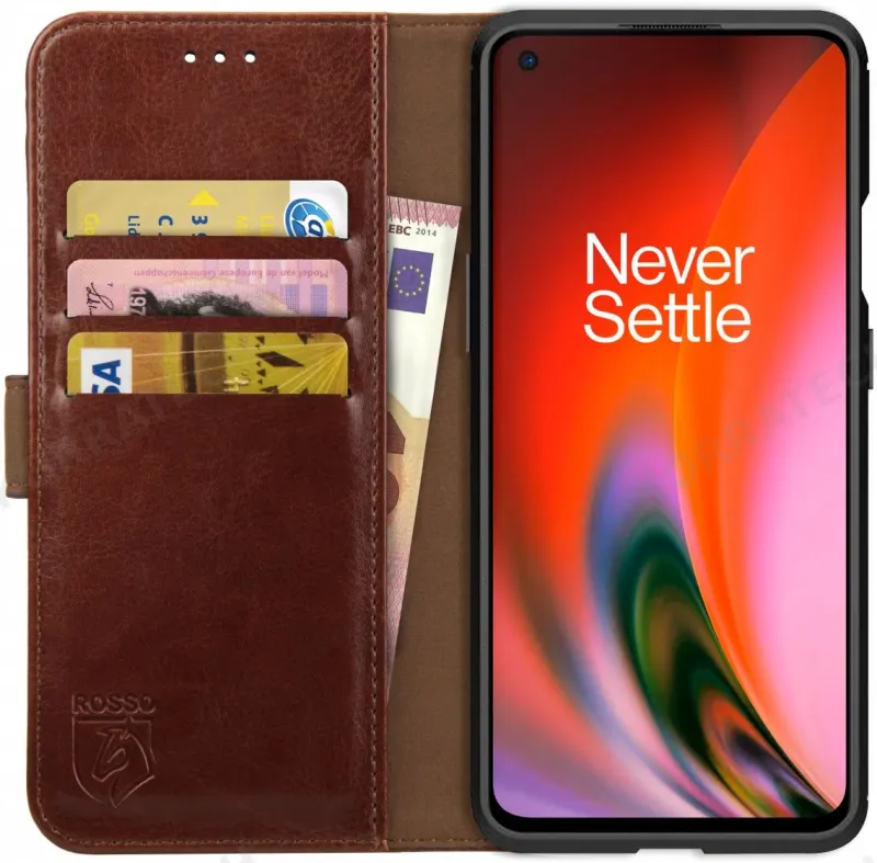 Rosso Element PU Θήκη Πορτοφόλι OnePlus Nord 2 5G - Brown (8719246326431)