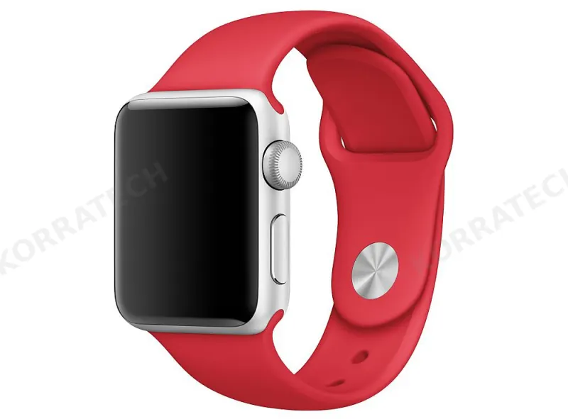 Ανταλλακτικό Λουράκι Σιλικόνης Apple Watch 5/4/3/2/1 (38mm) - Red - OEM (13084)