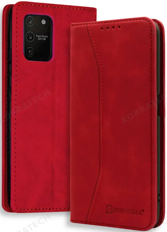 Bodycell Θήκη - Πορτοφόλι Samsung Galaxy S10 Lite - Red (5206015058660)