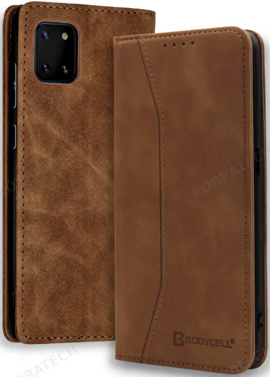 Bodycell Θήκη - Πορτοφόλι Samsung Galaxy Note 10 Lite - Brown (5206015058622)