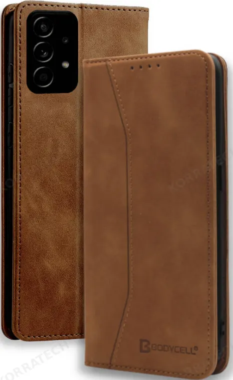 Bodycell Θήκη - Πορτοφόλι Samsung Galaxy A72 - Brown (5206015062988)