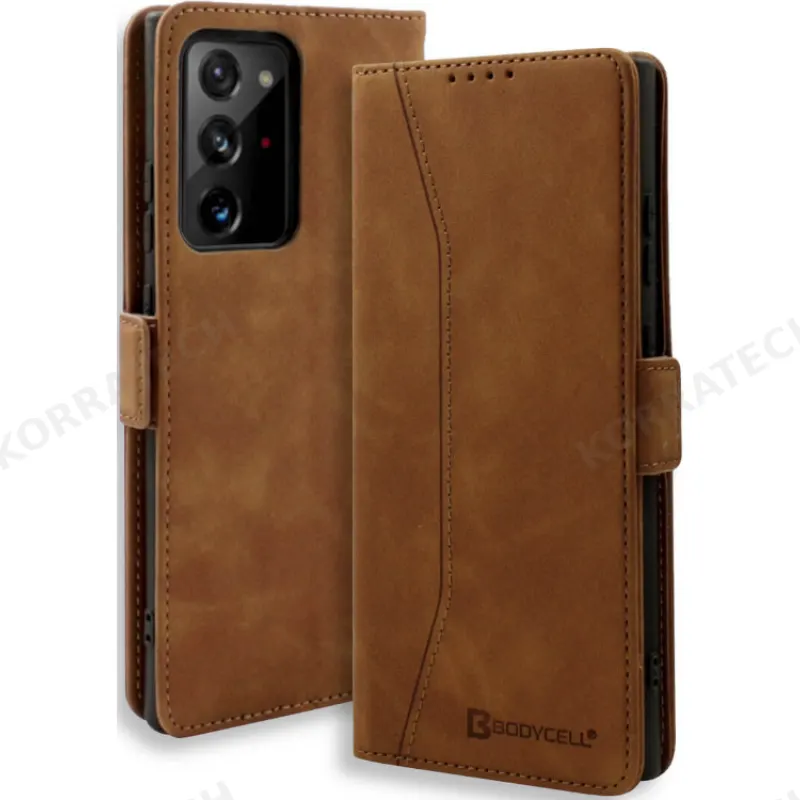 Bodycell Θήκη - Πορτοφόλι Samsung Galaxy Note 20 Ultra - Brown (5206015058721)