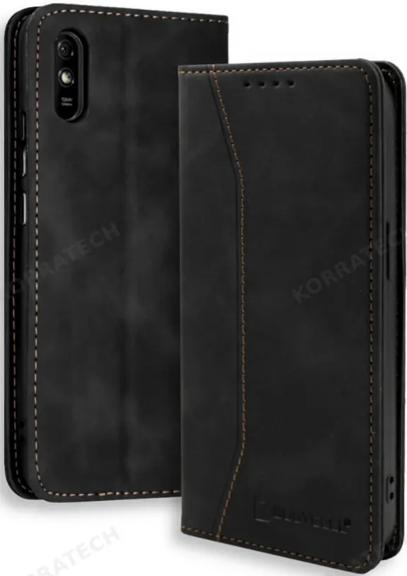 Bodycell Θήκη - Πορτοφόλι Xiaomi Redmi 9A / 9AT / 9i - Black (5206015059308)