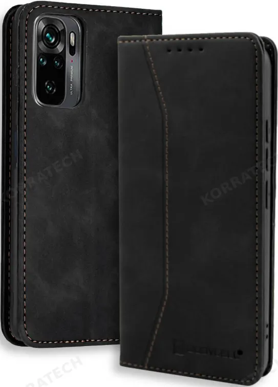 Bodycell Θήκη - Πορτοφόλι Xiaomi Redmi Note 10 / Note 10S - Black (5206015063152)