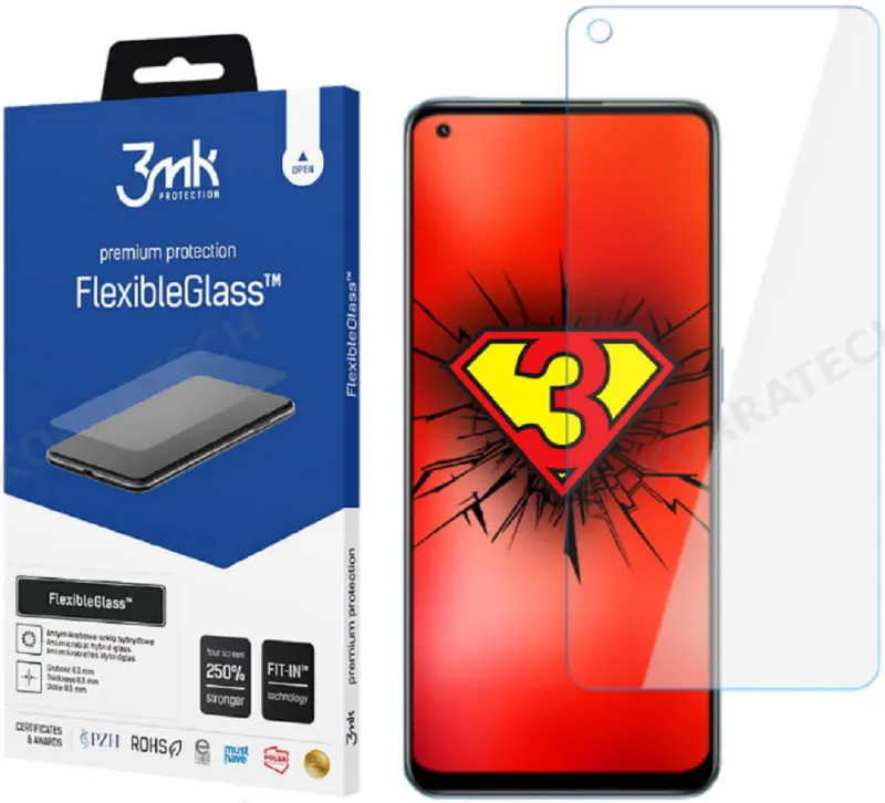 3MK Premium Flexible Glass - Αντιχαρακτικό Υβριδικό Προστατευτικό Γυαλί Οθόνης - Realme 9 Pro Plus - 0.3mm (5903108462709)