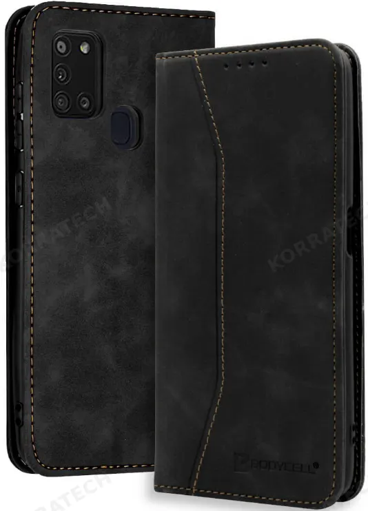 Bodycell Θήκη - Πορτοφόλι Samsung Galaxy A21s - Black (5206015057953)