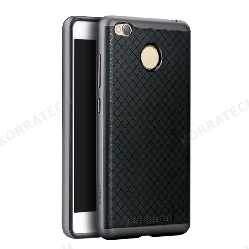 Ipaky Θήκη Hybrid Xiaomi Redmi 3S/3 Pro - Black/Grey (9320)
