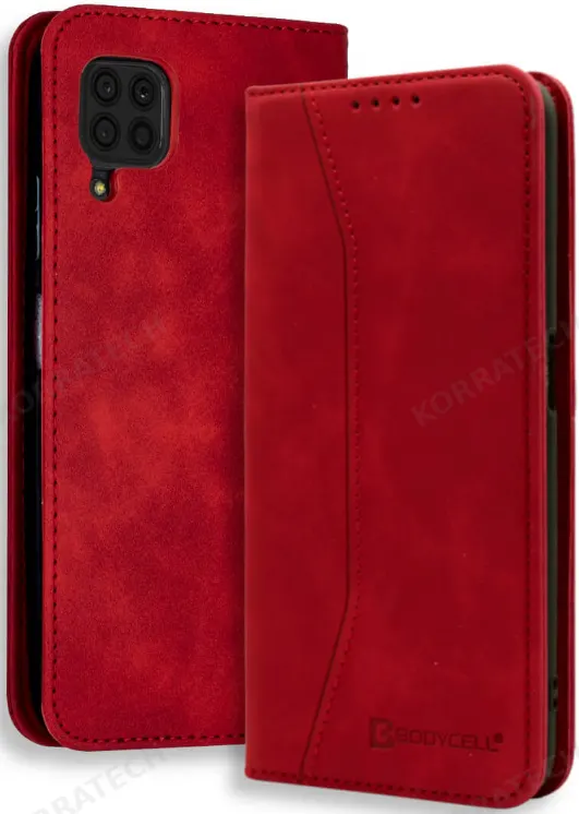 Bodycell Θήκη - Πορτοφόλι Huawei P40 Lite - Red (5206015060434)