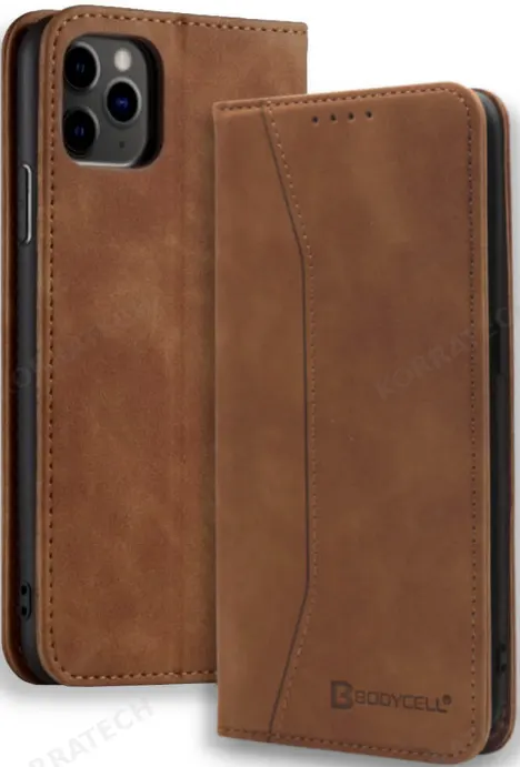 Bodycell Θήκη - Πορτοφόλι Apple iPhone 12 mini - Brown (5206015055324)