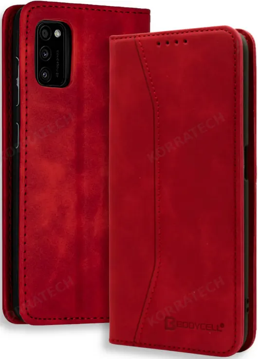 Bodycell Θήκη - Πορτοφόλι Samsung Galaxy A41 - Red (5206015058110)