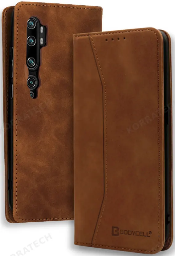 Bodycell Θήκη - Πορτοφόλι Xiaomi Mi Note 10 / Mi Note 10 Pro - Brown (5206015059940)