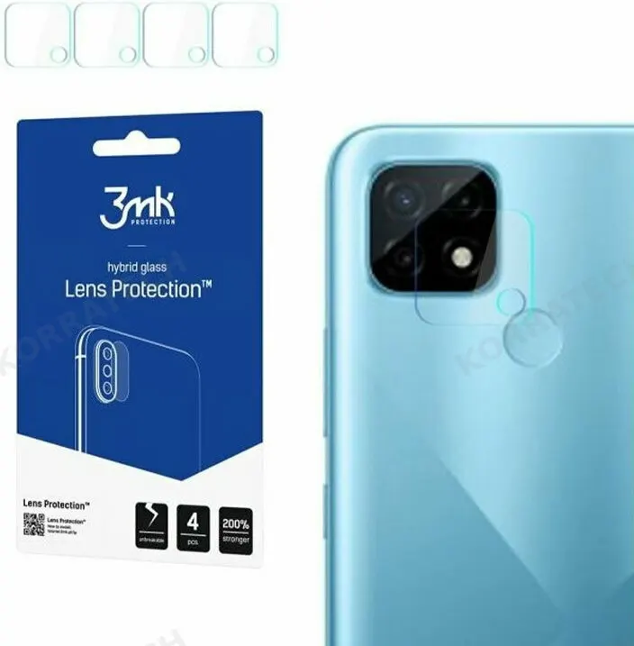 3MK Hybrid Glass Camera Protector - Αντιχαρακτικό Υβριδικό Προστατευτικό Γυαλί για Φακό Κάμερας Realme C21 - 4 Τεμάχια (5903108372084)