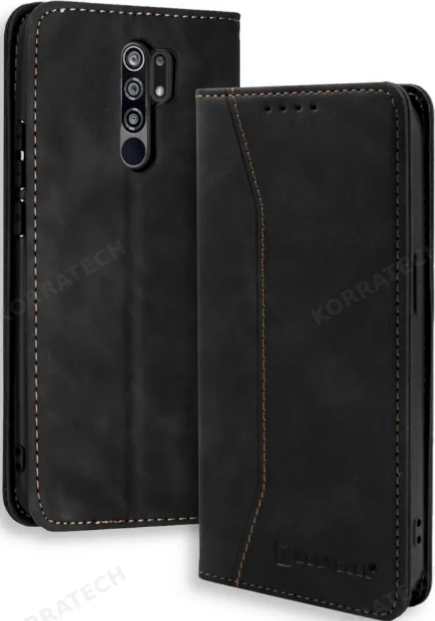 Bodycell Θήκη - Πορτοφόλι Xiaomi Redmi 9 - Black (5206015059254)