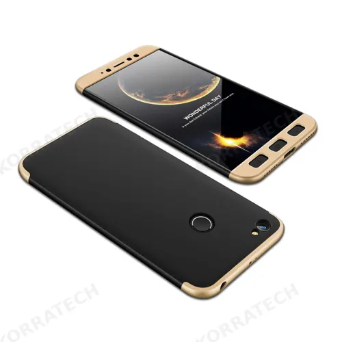 Θήκη Hybrid Full Body 360° Xiaomi Redmi Note 5A Prime - Black/Gold (13468) - OEM