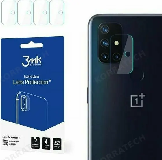 3MK Hybrid Glass Camera Protector - Αντιχαρακτικό Υβριδικό Προστατευτικό Γυαλί για Φακό Κάμερας OnePlus Nord N10 5G - 4 Τεμάχια (5903108333030)