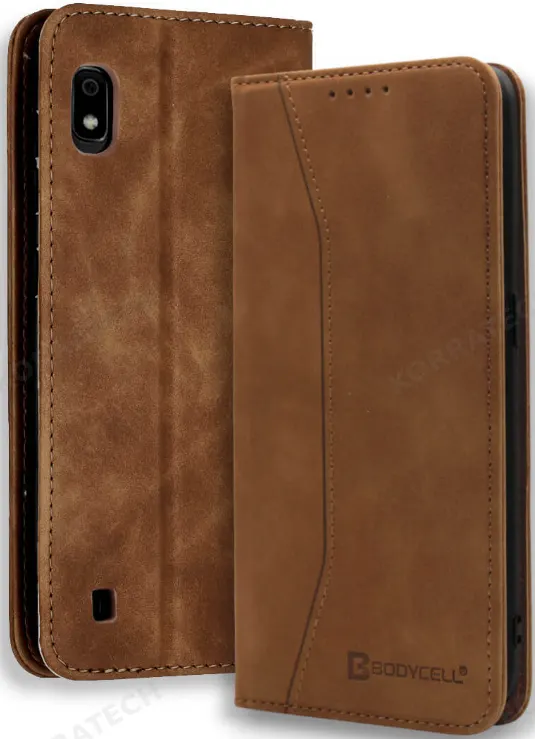 Bodycell Θήκη - Πορτοφόλι Samsung Galaxy A10 - Brown (5206015057823)