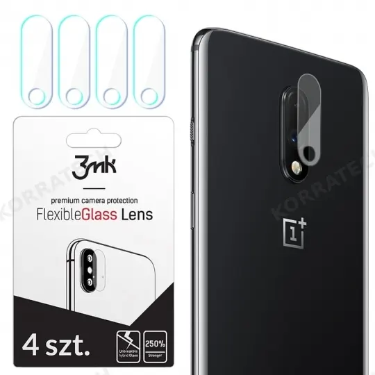 3MK Glass Camera Protector - Αντιχαρακτικό Προστατευτικό Γυαλί για Φακό Κάμερας Oneplus 7 - 4 τεμάχια (50599)