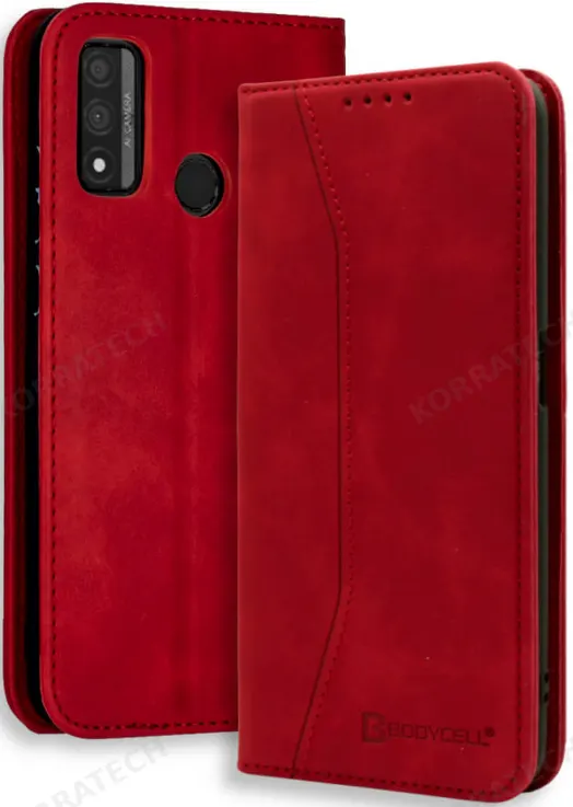Bodycell Θήκη - Πορτοφόλι Huawei P Smart 2020 - Red (5206015060083)