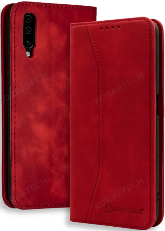 Bodycell Θήκη - Πορτοφόλι Samsung Galaxy A50 / A30s - Red (5206015058165)
