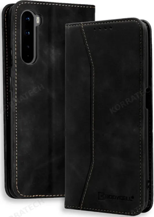 Bodycell Θήκη - Πορτοφόλι OnePlus Nord - Black (5206015063459)