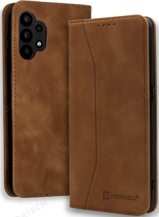 Bodycell Θήκη - Πορτοφόλι Samsung Galaxy A32 4G - Brown (5206015063046)