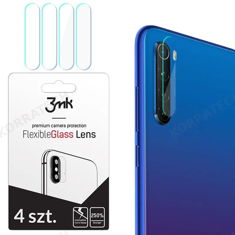 3MK Glass Camera Protector - Αντιχαρακτικό Προστατευτικό Γυαλί για Φακό Κάμερας Xiaomi Redmi Note 8T - 4 τεμάχια (61619)