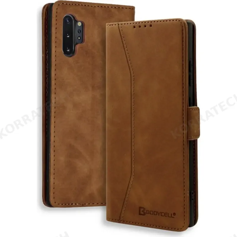 Bodycell Θήκη - Πορτοφόλι Samsung Galaxy Note 10 Plus - Brown (5206015058578)