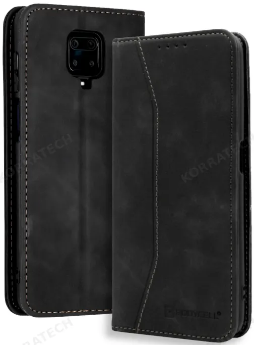 Bodycell Θήκη - Πορτοφόλι Xiaomi Redmi Note 9S / 9 Pro / 9 Pro Max - Black (5206015059728)