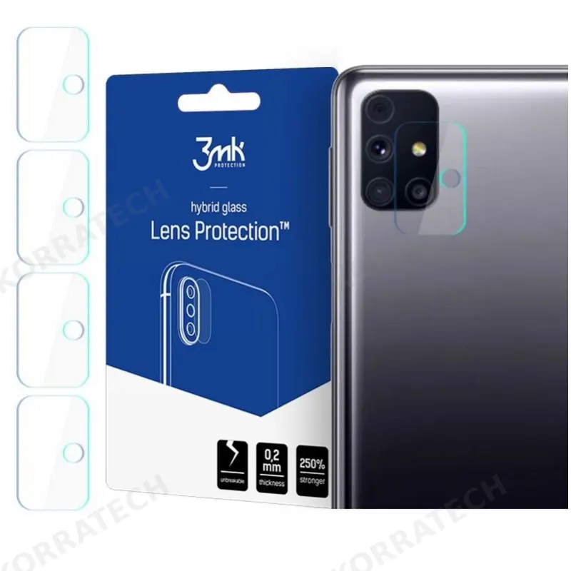 3MK Hybrid Glass Camera Protector - Αντιχαρακτικό Υβριδικό Προστατευτικό Γυαλί για Φακό Κάμερας Samsung Galaxy M31s - 4 τεμάχια (72563)