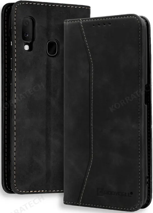 Bodycell Θήκη - Πορτοφόλι Samsung Galaxy A20e - Black (5206015057854)