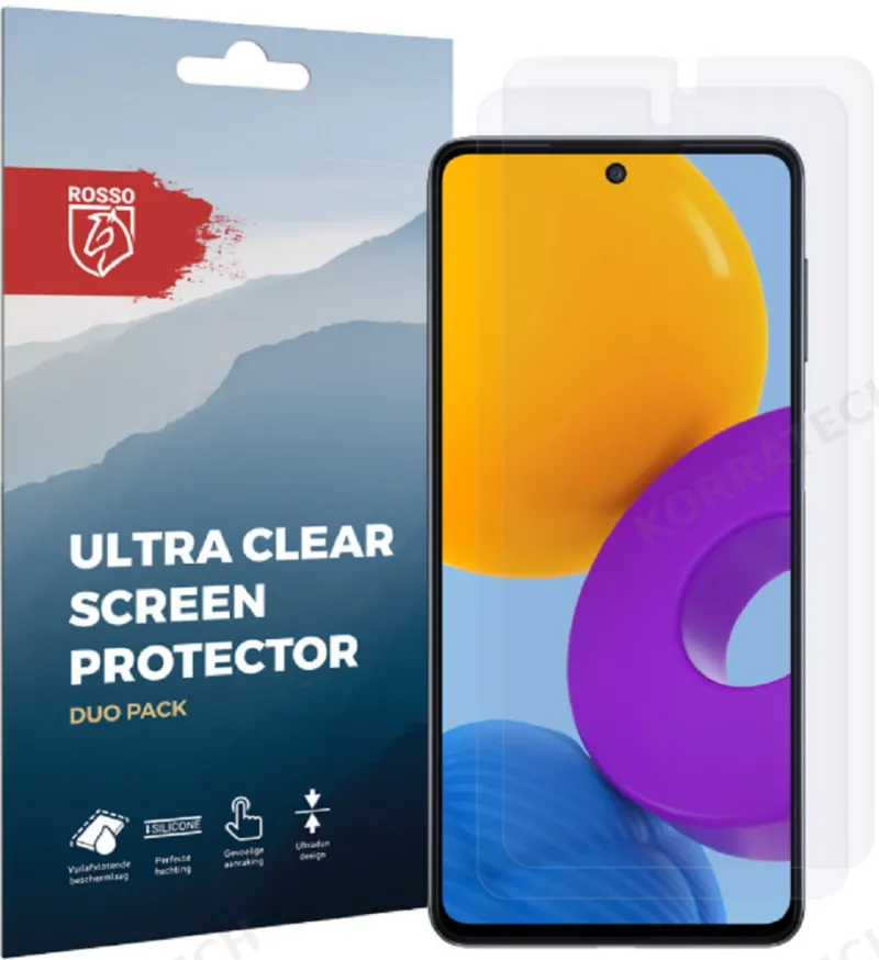 Rosso Ultra Clear Screen Protector - Μεμβράνη Προστασίας Οθόνης - Samsung Galaxy M52 5G - 2 Τεμάχια (8719246342516)