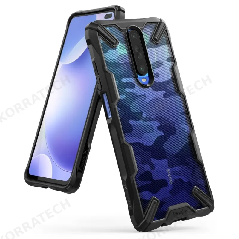 Ringke Fusion X Θήκη Σιλικόνης Xiaomi Redmi K30 - Camo Black (75523)