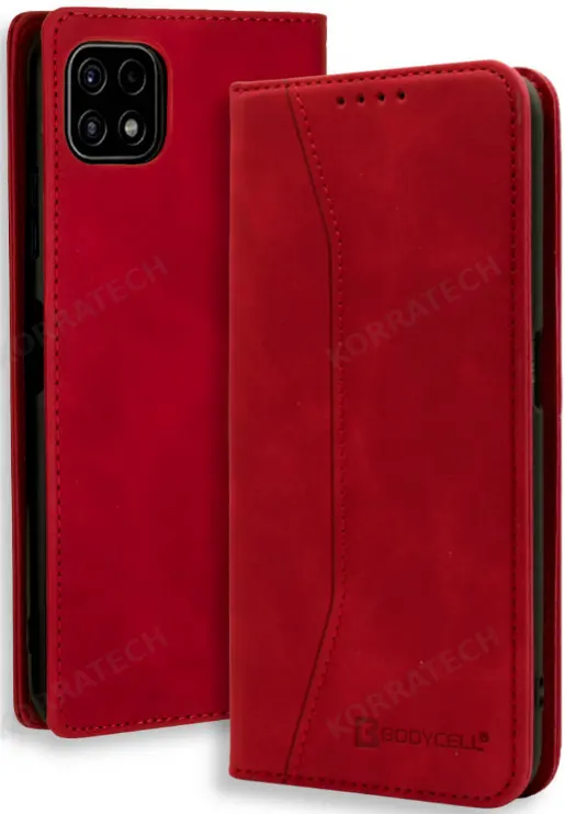 Bodycell Θήκη - Πορτοφόλι Samsung Galaxy A22 5G - Red (5206015066863)
