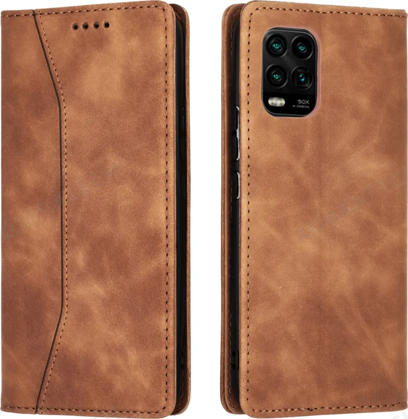 Bodycell Θήκη - Πορτοφόλι Xiaomi Mi 10 Lite - Brown (5206015059841)