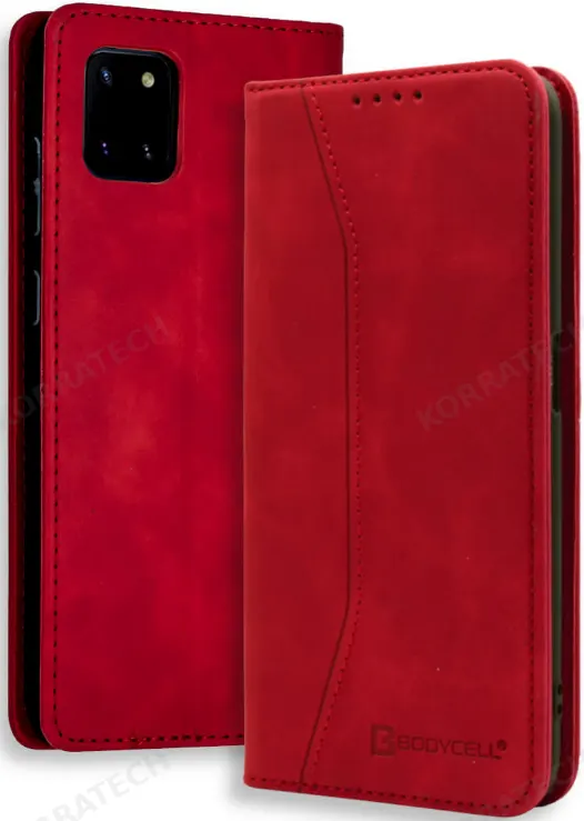 Bodycell Θήκη - Πορτοφόλι Samsung Galaxy Note 10 Lite - Red (5206015058615)