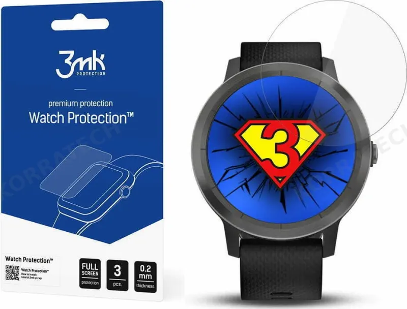 3MK ARC Screen Protector - Μεμβράνη Προστασίας Οθόνης Garmin Vivoactive 3 - 3 Τεμάχια (5903108359085)