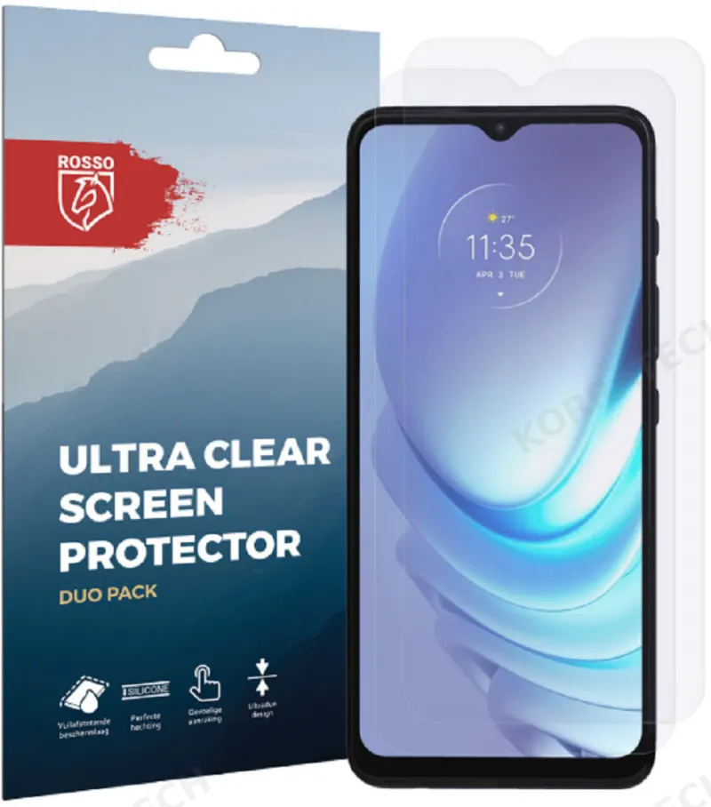 Rosso Ultra Clear Screen Protector - Μεμβράνη Προστασίας Οθόνης - Motorola Moto G50 4G - 2 Τεμάχια (8719246343476)