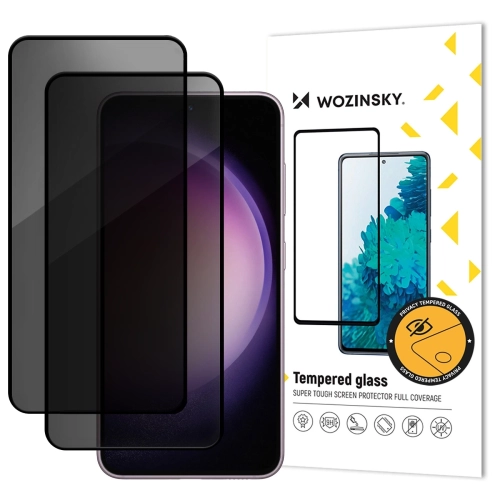 Privacy Glass tempered glass for Samsung Galaxy S26 compatible with fingerprint reader 2 pcs.