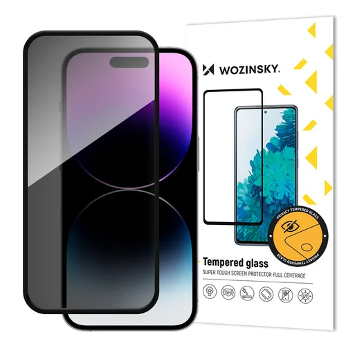 Privacy Glass tempered glass with anti-spy filter for iPhone 16 Plus
