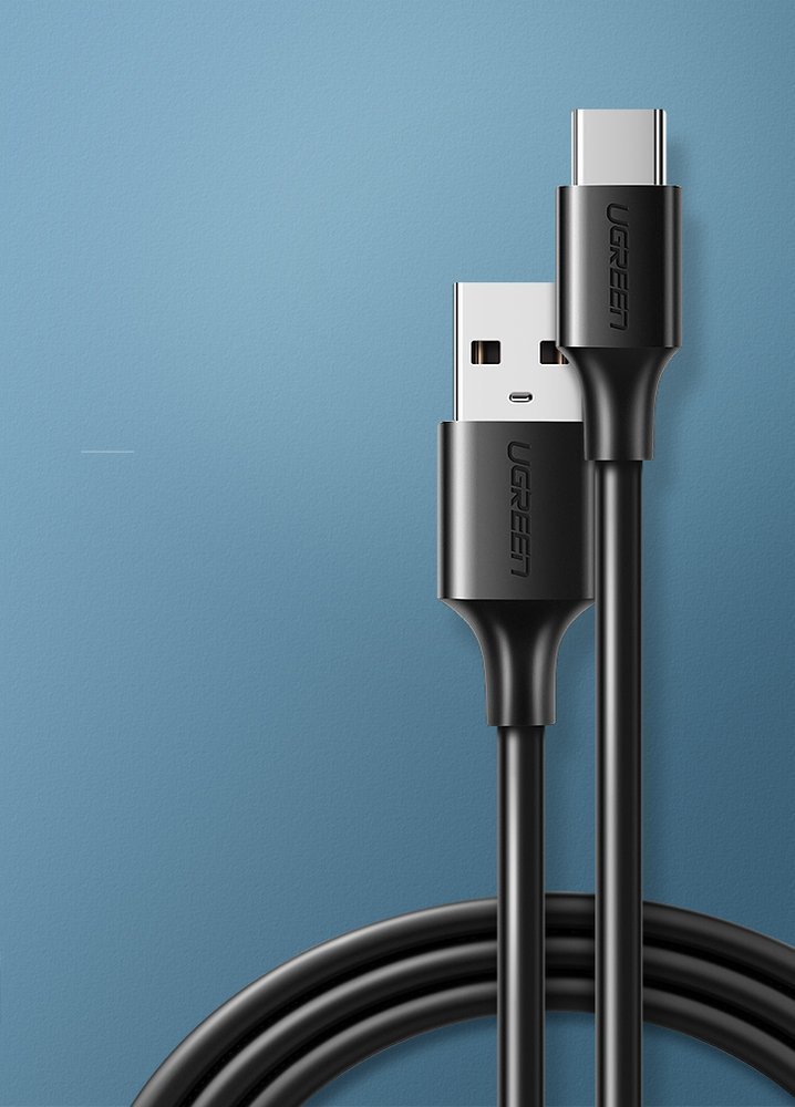 Ugreen US287 60116 USB-A / USB-C 2A cable 1m - black