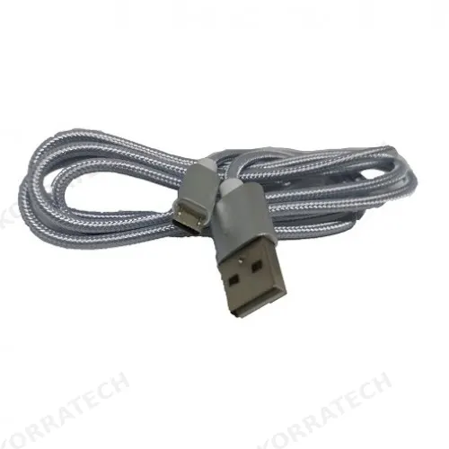 ΚΑΛΩΔΙΟ Micro-USB Quick Charge 2m Ασημί