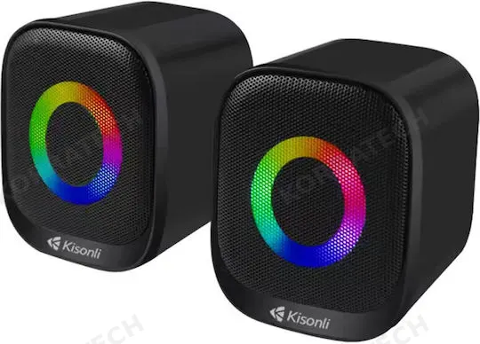 Ηχεία Kisonli X3, AUX, 2x3W, Μαύρο