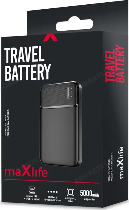Powerbank Φορτιστής MXPB-01 5000 mAh μαύρο Maxlife